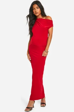 Boohoo Womens Maternity Slinky Maxi Skirt - - Size 18 UK