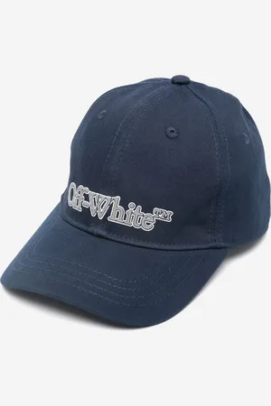 OFF-WHITE Kids Unisex Big Bookish Baseball Cap in Navy