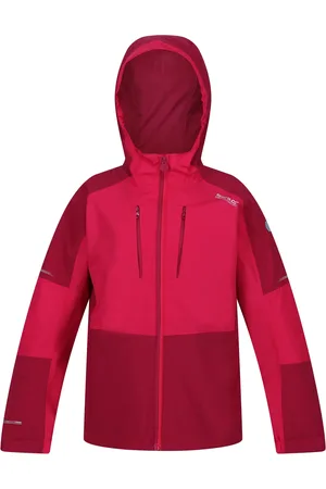 Regatta Childrens Unisex Childrens/Kids Highton IV Waterproof Jacket ( Potion/Berry ) - Size 15-16Y