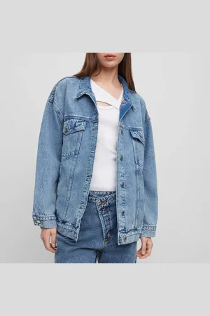 HUGO BOSS Womens The Icon Jacket in Denim - - Size 14 UK