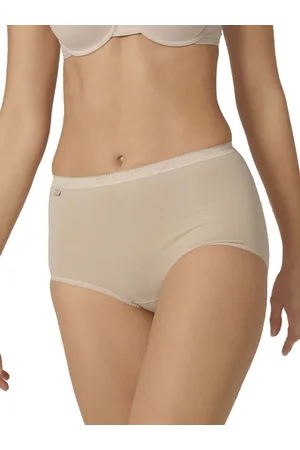 Sloggi Womens Basic+ Maxi 3 Pack Briefs - Cotton - Size 6XL