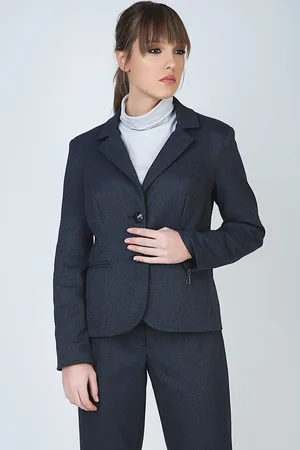Conquista Womens Button Blazer with Zip Detail - Polyester/Viscose - Size EU 38 (Womens)