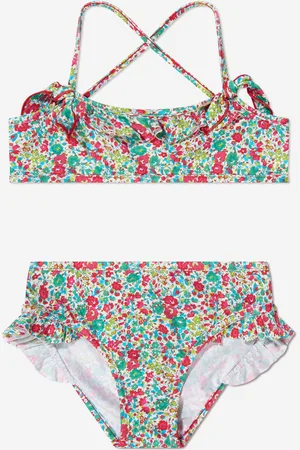 BONPOINT Girls Floral Abigael Bikini in Mint - - Size 12Y