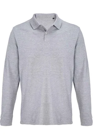 Sols Unisex Adult Pacific Pique Long-Sleeved Polo Shirt ( Marl) - Size X-Large