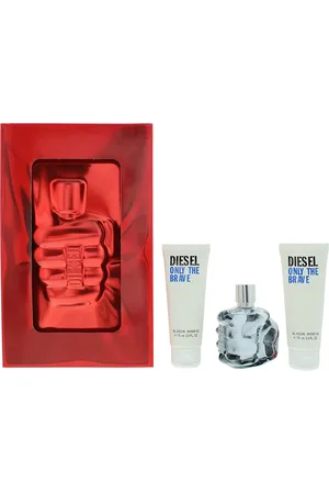 Diesel Mens Only The Brave Gift Set Eau De Toilette 75ml & 2 X Shower Gel - - One Size