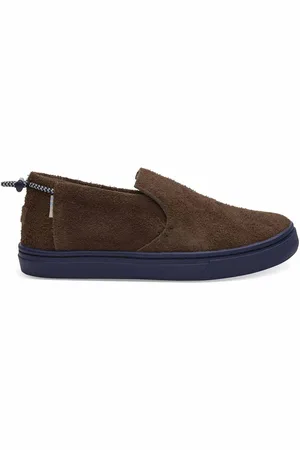 TOMS Childrens Unisex Bark Shaggy Kids Shoes Leather - Size UK 2