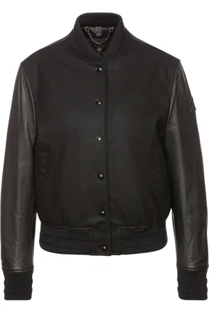 Belstaff Womens Willow Leather Bomber Jacket - Size Small