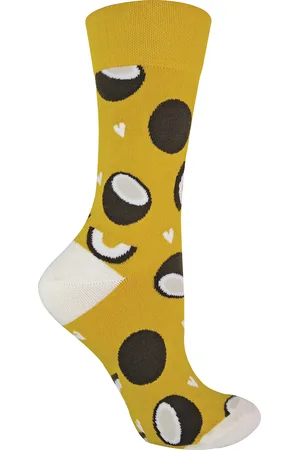 Sock Snob Womens TALKIE SOCKS - Ladies Cotton Quirky Funky Novelty Design Fruit - - Size UK 4-6.5