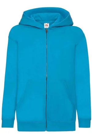 Fruit Of The Loom Kids Unisex Childrens/Kids Hooded Sweatshirt (Azure) - - Size 9-11Y