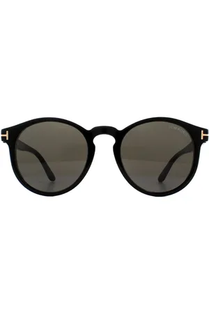 Tom Ford Unisex Slim Round Smoke Sunglasses - , Size: 51x20x145mm - Size 51x20x145mm