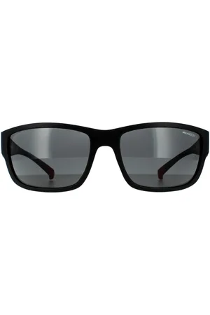 Arnette Rectangle Mens Matte Dark Grey Sunglasses - One Size