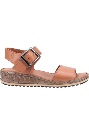 Hush Puppies Womens/Ladies Ellie Leather Wide Sandals - Size UK 8