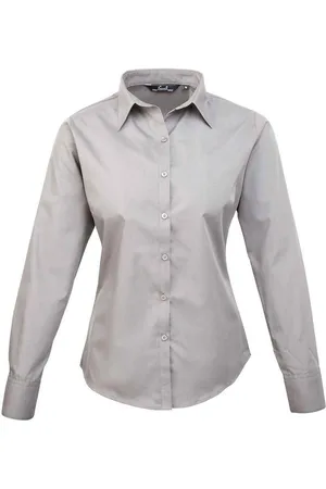 Premier Womens/Ladies Long-Sleeved Shirt - Size 20 UK
