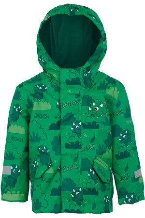 Regatta Kids Unisex Childrens/Kids Stompy The Dinosaur Waterproof Jacket (Jelly Bean) - - Size 5-6Y