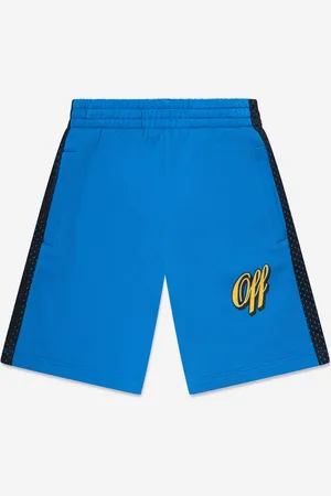 OFF-WHITE Boys Baseball Logo Mesh Shorts in Lace - Size 10Y