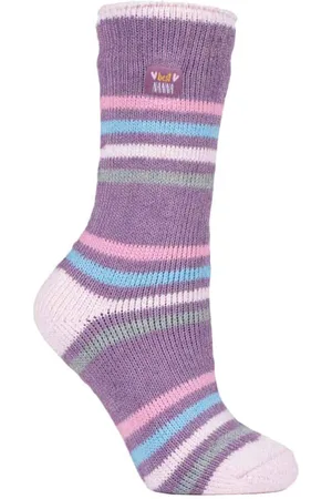 Heat Holders Womens Ladies Warm Fleece Lined Fluffy Thermal Socks for Mum & Grandma - - Size 4-6.5
