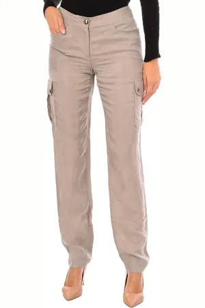Zapa Womens Long flared trousers APAN14-A312 woman - Leather - Size EU 36 (Womens)