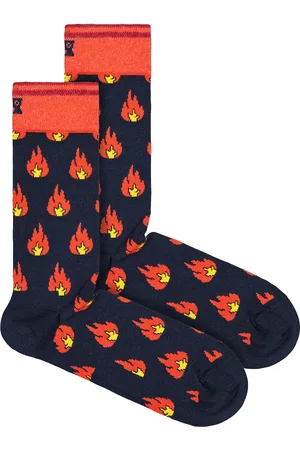 Happy Socks Unisex - Novelty Flames Design