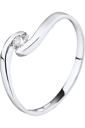 Diadema Womens - Ring - Diamond - Gold - Size L 1/2