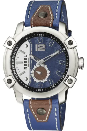 REBEL Mens Weeksville Dial Leather Watch - One Size