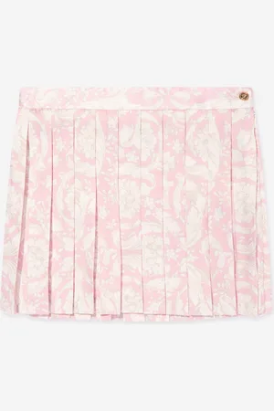 VERSACE Girls Barocco Pleated Skirt in - Size 14Y