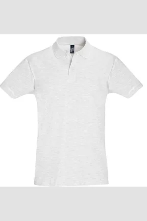 Sols Mens Perfect Pique Short Sleeve Polo Shirt (Ash) - Cotton - Size Medium