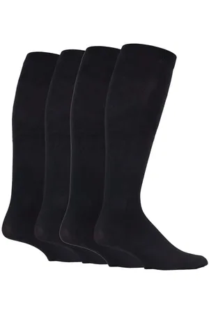 IOMI Mens 2 Pairs of 80 Denier Compression Knee High Energising Socks 6-11 UK - Nylon - Size UK 6-11