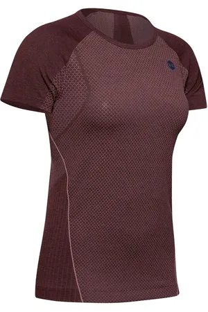 Under Armour Womens Seamless Training Top T-Shirt 1351602 628 Nylon - Size Medium