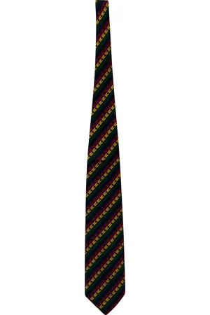 Moschino Pre-owned Mens Striped Tie in Multicolor Silk - - One Size