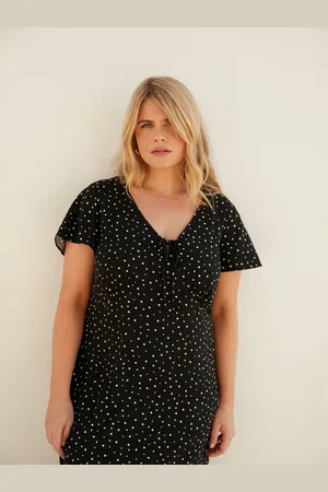 Live Unlimited London Womens Spot Print Midi Tea Dress - Size 26 UK