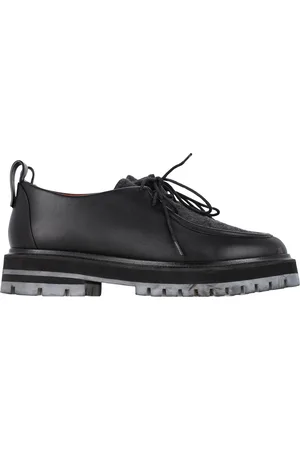 Loro Piana Pre-owned Womens Lace-Up Derby Shoes in Leather - Size EU 39