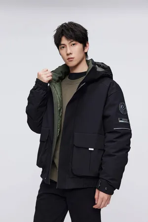 Bosideng Mens Down Jacket with Hood - - Size 2XL