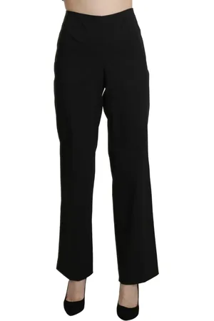 Bencivenga Womens High Waist Straight Dress Trouser Pants - Cotton - Size IT 46 (Women