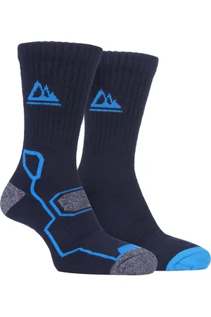 Storm Bloc 2 Pack Mens Super Soft Breathable Bamboo Trekking Hiking Socks for Boots - - Size UK 6-11
