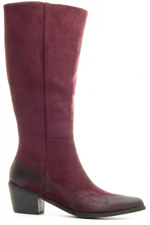Montevita Womens Heeled Boot Botarent4 Bordeaux - - Size UK 3.5