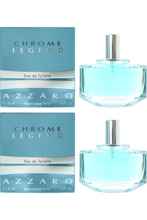 Azzaro Mens Chrome Legend Eau de Toilette 40ml Spray For Him X 2 - One Size
