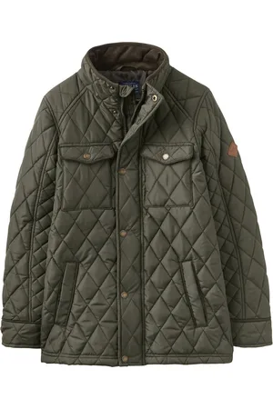 Joules Boys Stafford Warm Quilt Padded Biker Style Jacket - Cotton - Size 5Y
