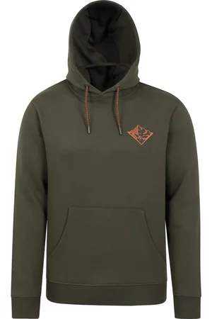 Mountain Warehouse Mens 3 Peaks Hoodie ( Green) - Size 2XS