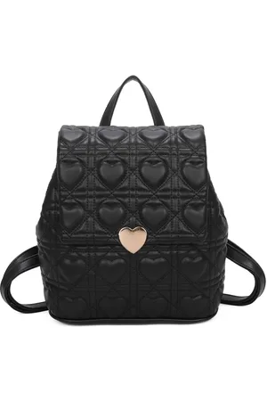 SVNX Womens Quilted Heart Backpack - - One Size