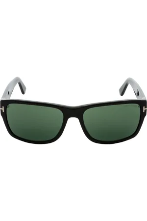 Tom Ford Mens Green Lens Shiny Sunglasses - One Size