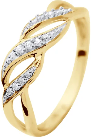 Diadema Womens - Ring - Prestige Jewelery - Diamonds - Yellow Gold - - Size O 1/2