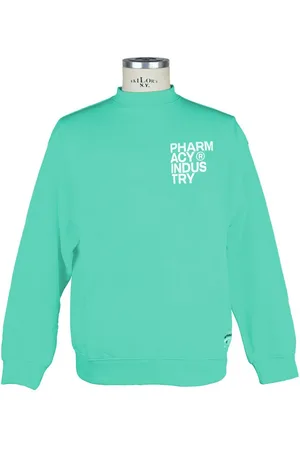 PHARMACY INDUSTRY Womens Cotton Logo Print Crewneck Sweater - - Size Large