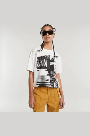 G-Star Womens G-Star RAW Multi Print Loose Top - Cotton - Size X-Small