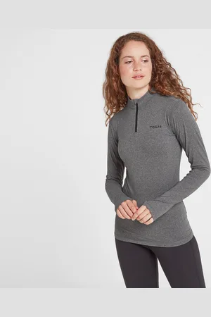Tog 24 Snowdon Womens Thermal Zipneck Marl - Size UK 12 (Women
