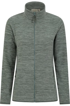 Mountain Warehouse Womens/Ladies Snowdon II Melange Full Zip Fleece Jacket ( Green) - Size 20 UK