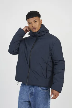 Brave Soul Mens Padded Hooded Jacket - Size Medium