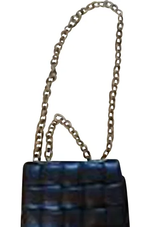 Bottega Veneta Pre-owned Womens Chain Cassette Bag in Dark Brown Lambskin Leather - - One Size