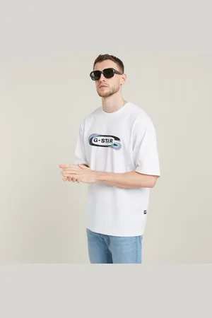 G-Star Mens G-Star RAW Gradient Old Skool Logo Boxy T-Shirt - Cotton - Size 2XL