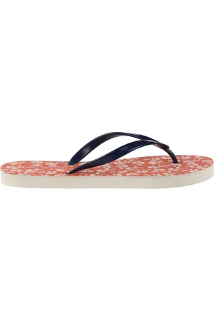 Regatta Womens/Ladies Orla Kiely Parsley Flip Flops (Satsuma/White) - material_Synthetic - Size UK 5