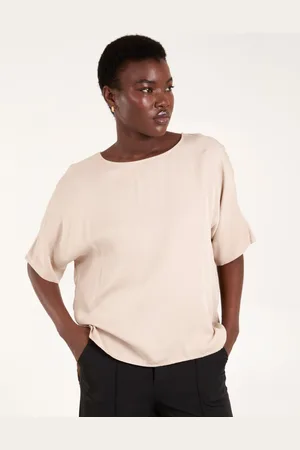 Blue Vanilla Womens Button Back Viscose Top - - One Size